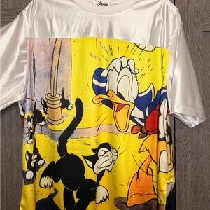 Disney Kids Donald Duck and Friends Tee - White and Yellow